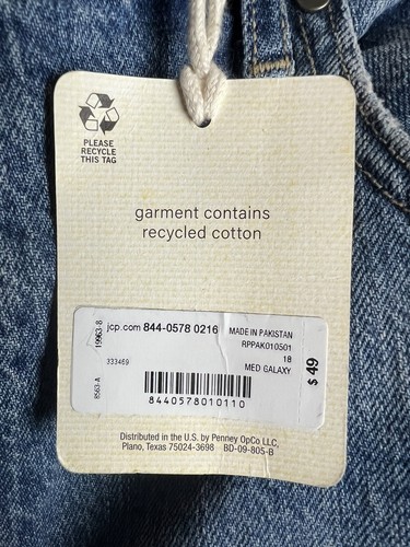 NWT a.n.a Highest Rise Vintage Straight Jeans Distressed Sz 18 - Picture 7 of 9