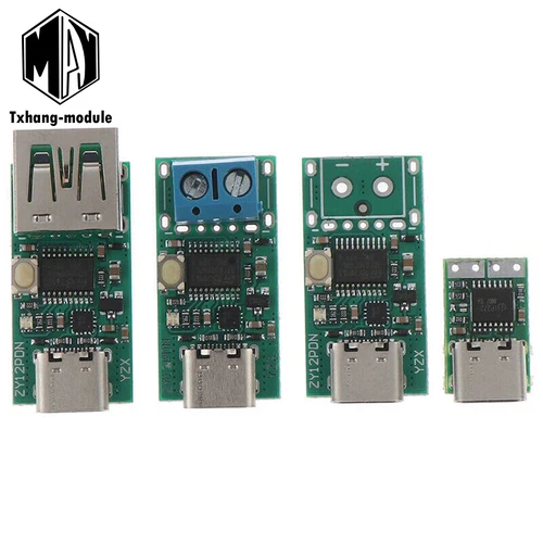 USB-C Type-C PD2.0 3.0 to DC USB Charge Trigger Poll Detector ZYPDS ZY12PDN A2TM