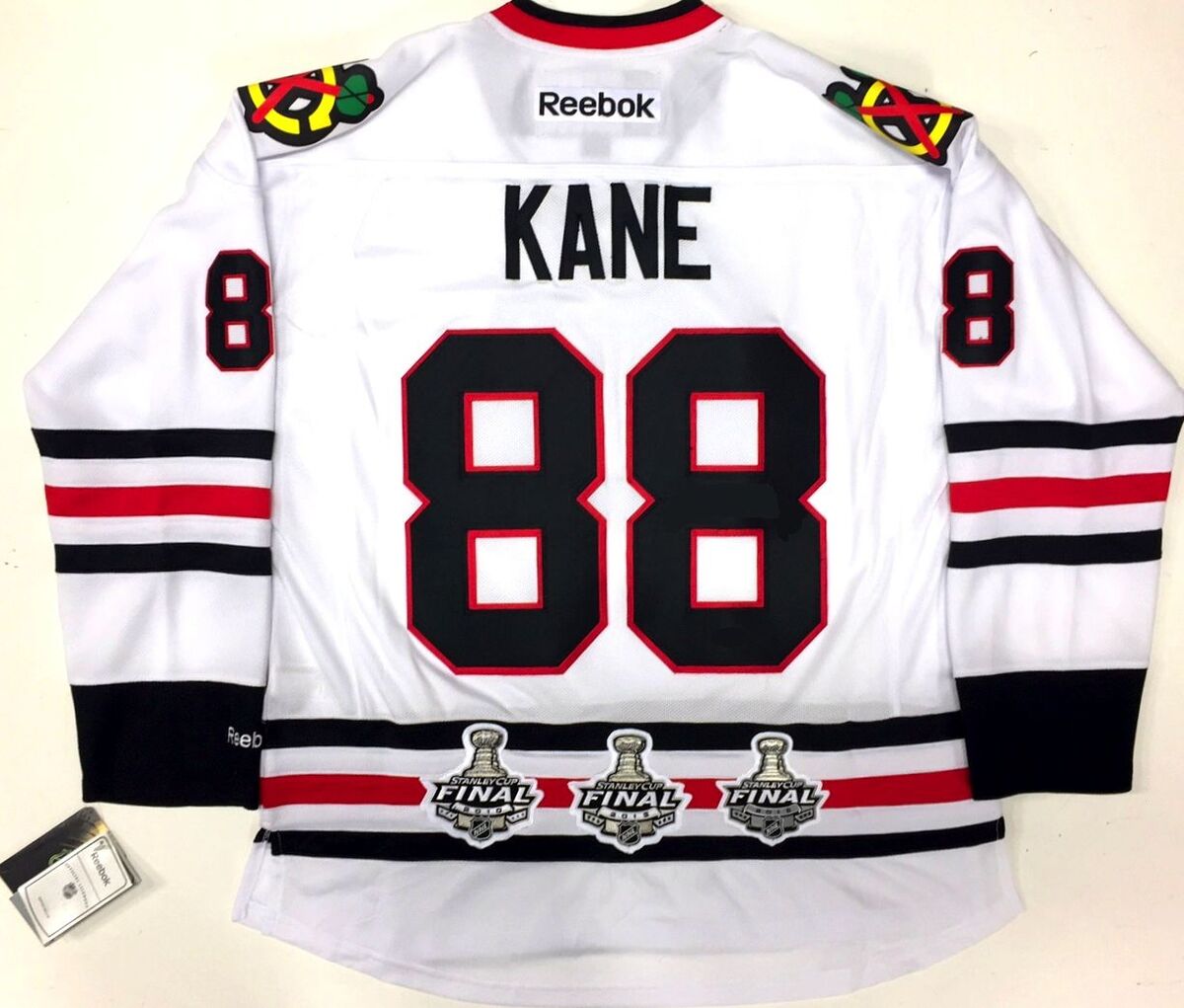 PATRICK KANE CHICAGO BLACKHAWKS 3X STANLEY CUP PATCH REEBOK PATRICK KANE CHICAGO BLACKHAWKS 3X STANLEY CUP PATCH REEBOK