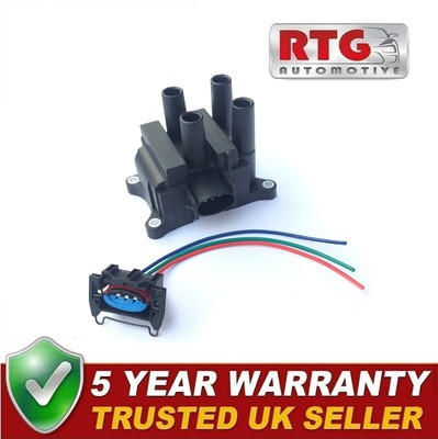 Ignition Coil + Wiring Harness Fits Ford Fiesta Focus Mondeo Transit