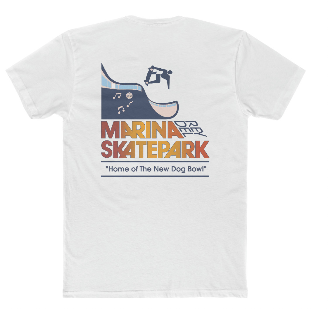 MARINA DEL REY  SKATEPARK  T-shirt       Sims skateboard - Alava Skateboard