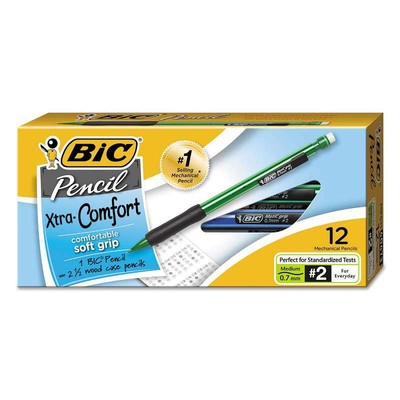 Bic matic grip asst 0.7mm 12pk 40473/mpg11 (070330404731)