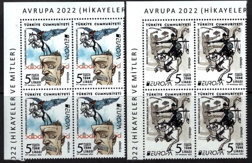 Turkey 2022 europa cept X 4 mnh - 第 1/1 張圖片