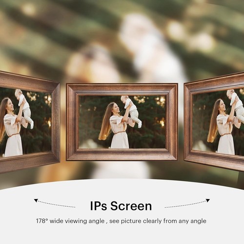 10-Inch Digital Smart Picture Frame with WiFi, HD IPS Screen, 16GB Storage - Picture 5 of 6
