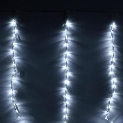 Eiszapfen Lichterkette Vorhang Wasserfalleffekt 1-2 m 220-320 LED Lichtervorhang