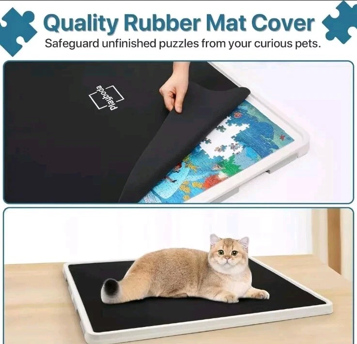 Playboda 1500 块旋转塑料拼图板带抽屉和盖 35... — 第 4/4 张图片