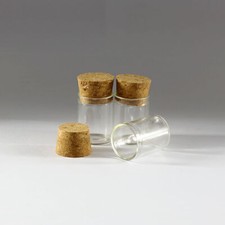 Bottle Clear Tiny 5ml 22x30mm Bottles with Cork Vial 30-100 pieces Borosilicate