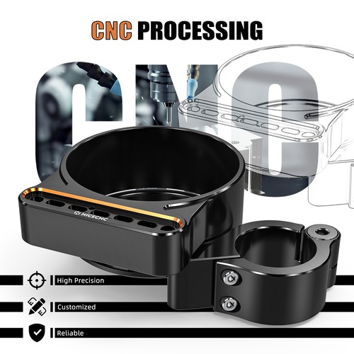 Speedometer Relocation Case Kit For Harley Sportster 1200 Low XL1200L 2008-2011 - Picture 5 of 12