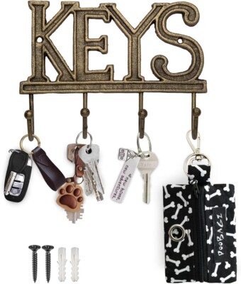 Comfify Key Holder for Wall  Keys Decorative Farmhouse Rustic Wall Mounted  B18