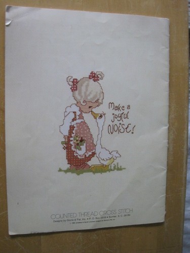 1980 Precious Moments PM-1 Counted Cross Stitch Pattern Book/NEED SURGERY $$ - Picture 2 of 2