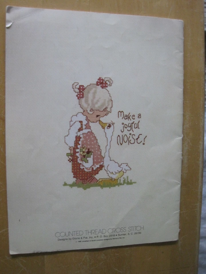 1980 Precious Moments PM-1 Counted Cross Stitch Pattern Book/NEED SURGERY $$ - Image 2 of 2