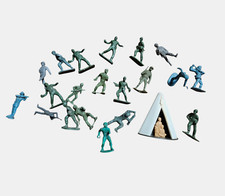 Vintage Lot Army Soldiers Military Men WWII Plastic War Play Set Toy 50s 60s