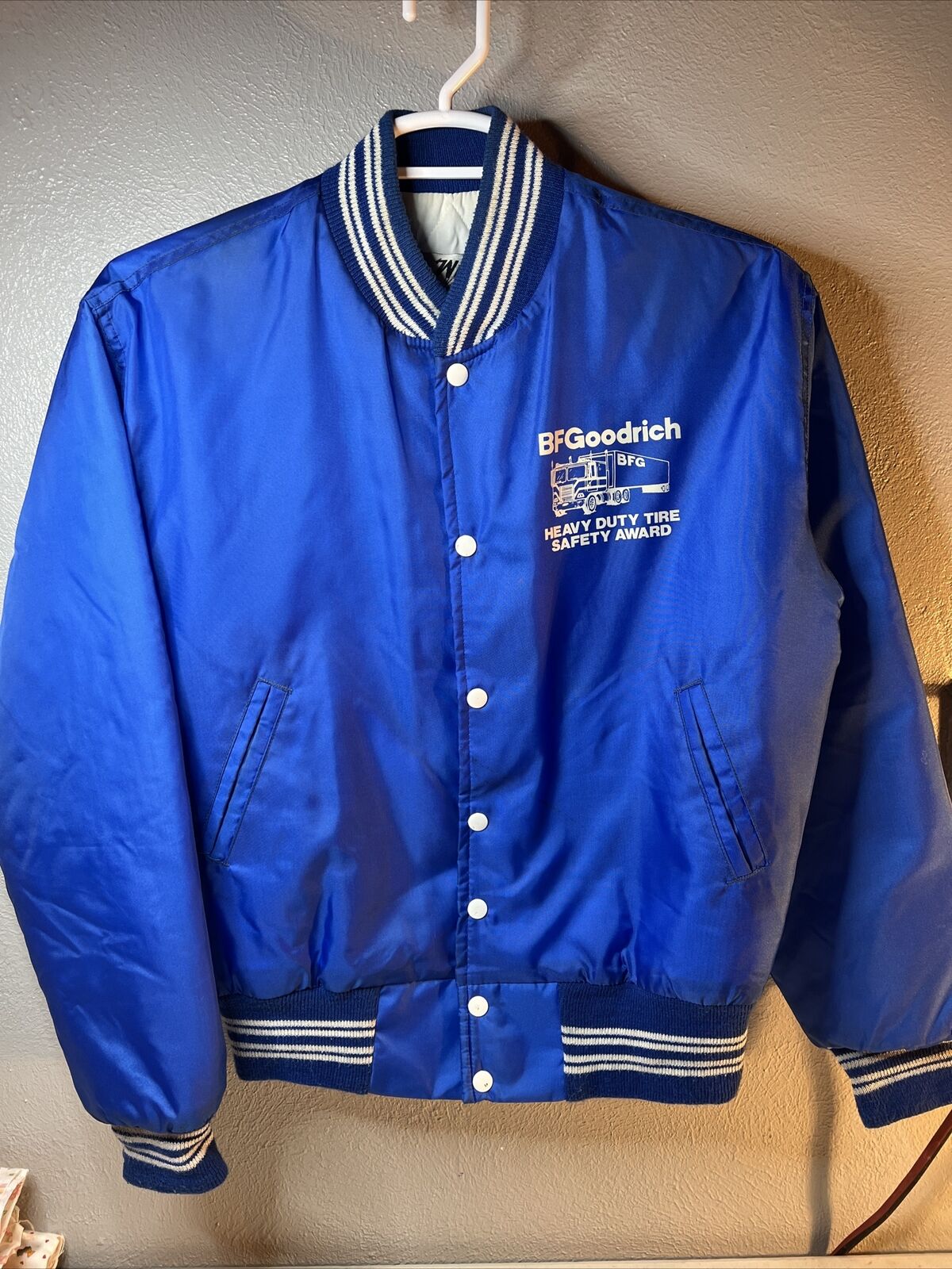 Vintage West Wind Jacket Buccaneer Sz M Blue Snap… - image 1