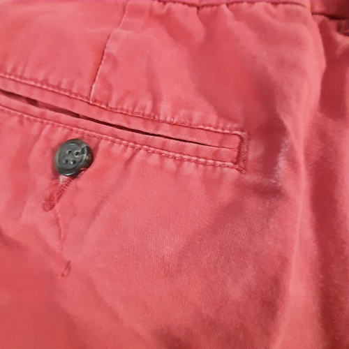 Polo Ralph Lauren Shorts Boys 16 Red Chino Coral Flat front Preppy w/ Belt - Picture 6 of 11