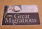 National Geographic November 2010 Map Great Migrations Bird/Shark.. + World Map