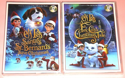 Holiday DVD Lot -Elf Pets Santa's St. Bernard's Save Christmas A Fox Cub's Tale