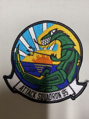 H1241 Original US Navy Attack Squadron 95 Unit Patch IR45B