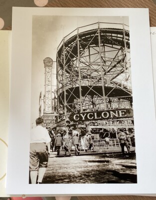 1935 NYC Photo CYCLONE Coney Is Roller Coaster Brooklyn New York City Reprint