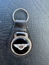 Bentley R Type Continental Mulsanne Brooklands Leather Enamel Car Key Ring Fob