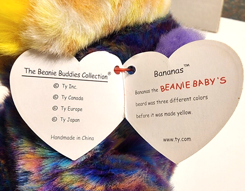 TY Beanie Baby Bananas the Orang-Utan 2001 an Original Buddy - Bild 4 von 5