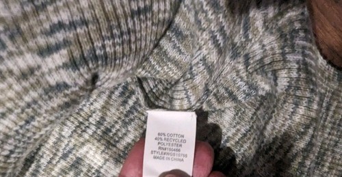 Market & Spruce Women's Heathered Green & Gray Mock Turtleneck Size L NWOT! - Picture 8 of 17