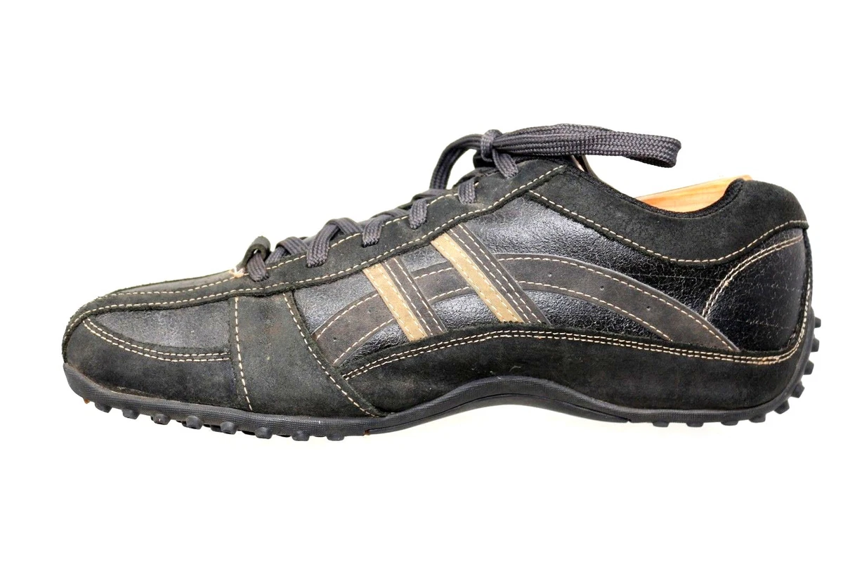 Skechers Mens 10M Urban Track 61751 Browser Brown Leather Casual