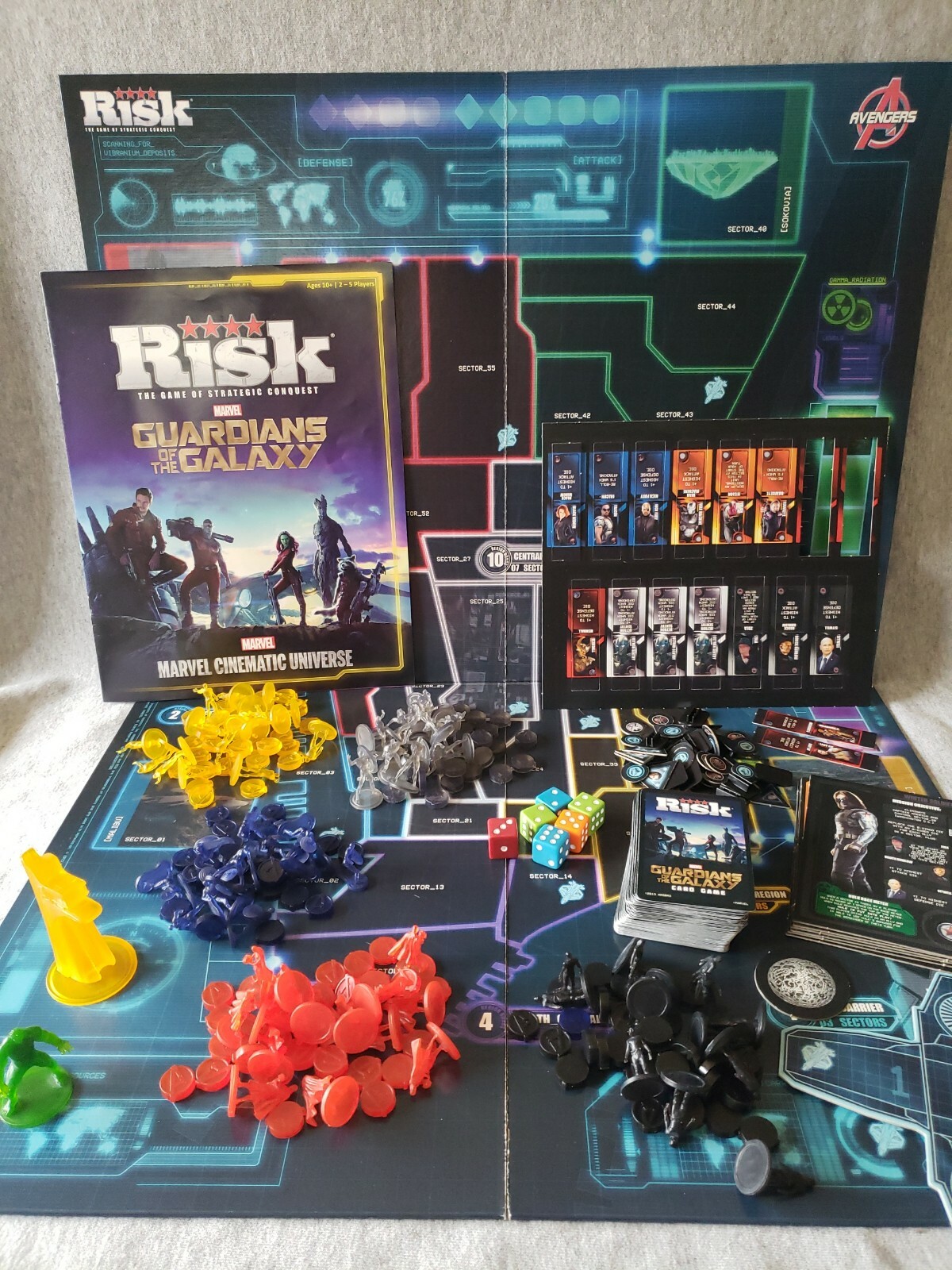 Marvel Cinematic Universe Avengers Risk Game Of Strategic Conquest ...