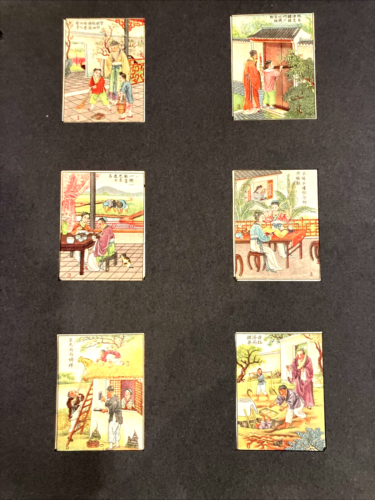 1930 Set of 60 Illustrated Chinese Maxim Proverb Cards Family Rules Joseph Tuck - Picture 5 of 23
