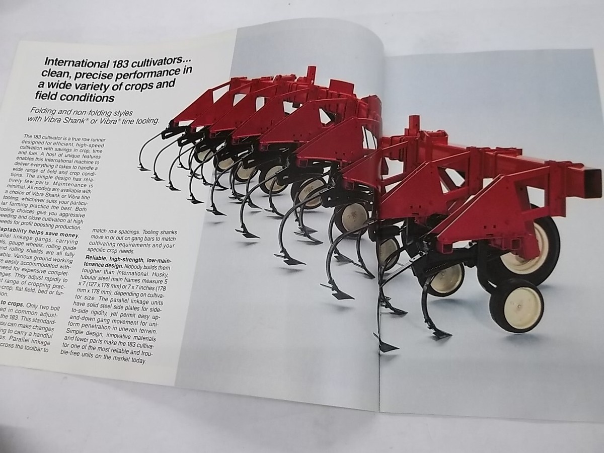 Brochure for International Harvester 183 Row Crop Cultivators
