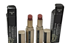 2 Bobbi Brown Mini Luxe Matte Lipstick (Claret 04) .02 oz/.8 g Each Sample Size