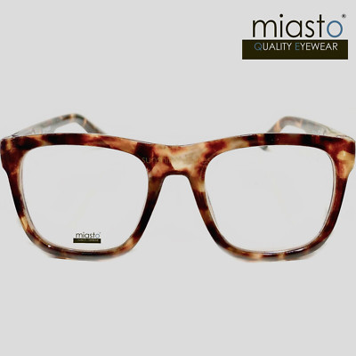 MIASTO OVERSIZE ''HIP HOP'' LARGE FLAT TOP RX READING GLASSES (LONG ARM)+2.25 BIG