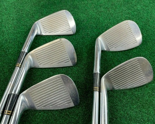 SPALDING ELITE MV2 stainless 6-PW Irons Lightweight Steel Alloy Stiff Shafts RH - Picture 2 of 8