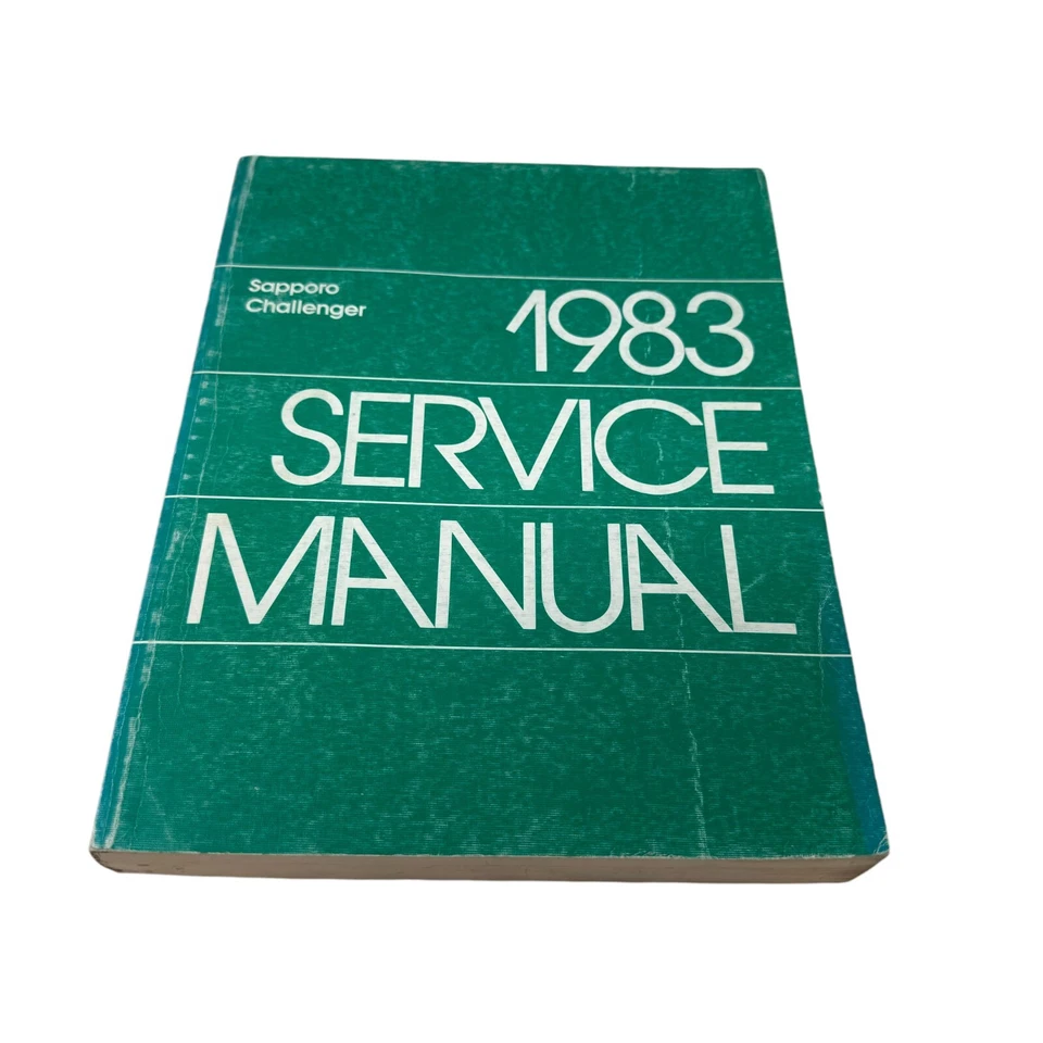 Dodge Plymouth Sapporo Challenger 1983 de colección manual de reparación de taller de servicio de concesionario Foto 2 de 4