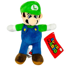 Super Mario Original Small 8" Luigi Nintendo Good Stuff 2021 Stuff Plush Toy NWT