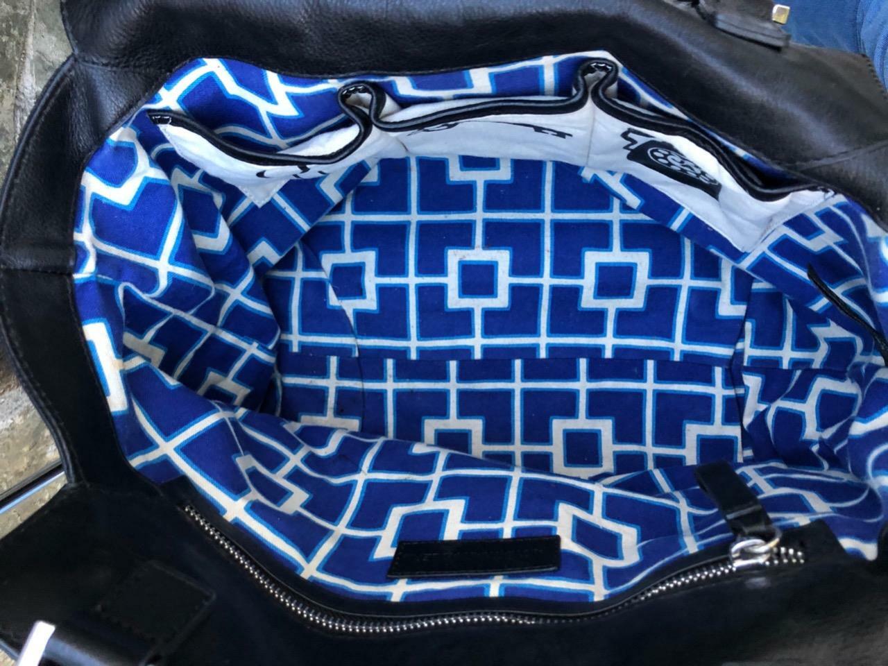 Johnathon Adler Nixon black leather tote bag (300 Gem