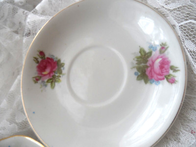 Vintage Collectible Porcelain - SAUCER MADE IN JAPAN - ROSE  - 5-1/2'' ACROS