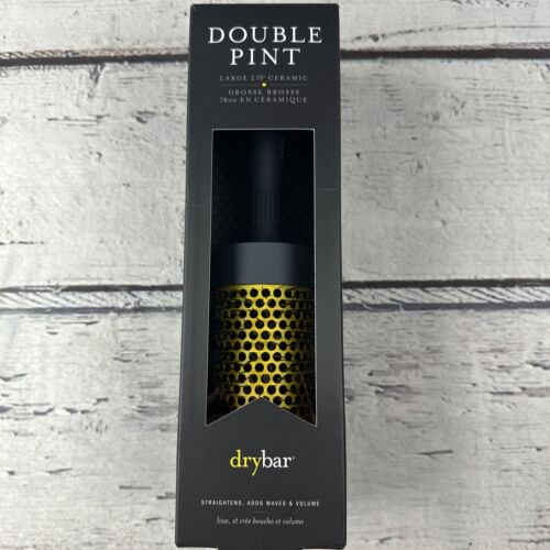 New Drybar Double Pint Large Ceramic Round Thermal Hair Brush Volume Curls NIB