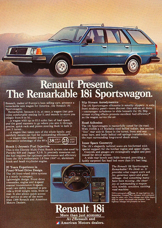 deportivo renault 8i 18i sportwagon deportivo renault 8i