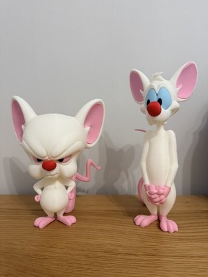 Retro Pinky and The Brain - inspiriert - Modell - Statue - Display Figuren 