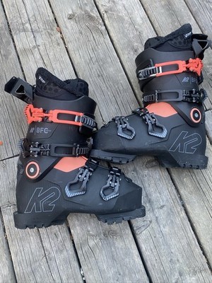 K2 BFC 105 Women's Ski Boots Black/Orange Size 24.5 Mondo