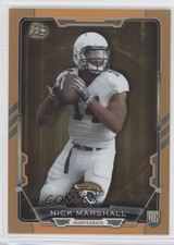 2015 Bowman Rookies Orange Rainbow Foil 109/299 Nick Marshall #109 h3a