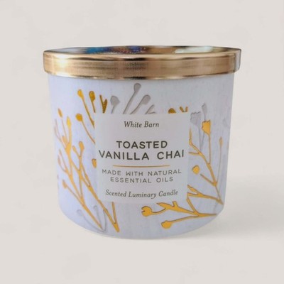 Bath & Body Works Toasted Vanilla Chai 3 Wick Candle New Fast Ship