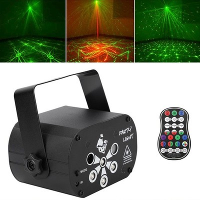 LED Laser Projektor 128 Muster Lichteffekt RGB DJ Disco Party BühnenbeleuchtunSs