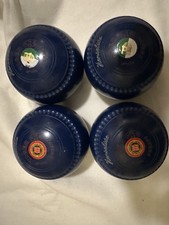 Henselite Tiger Lawn Bowls, Royal Blue Size 5