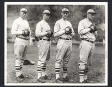 1928 New York Giants JIM FAULKNER, BILL WALKER & DUTCH HENRY Vintage Photo
