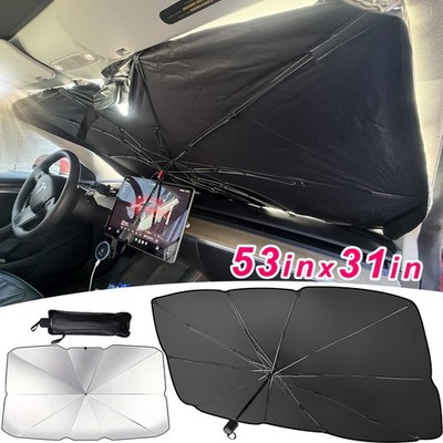53''x30'' Umbrella-Style Car Windshield Sun Shade UV Blocked Heat Shield for Honda
