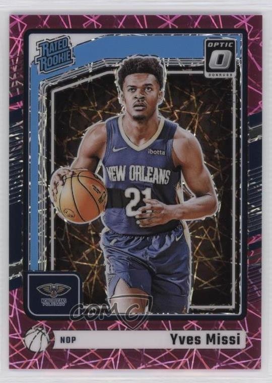 2024 Panini Donruss Optic Rated Rookie Pink Velocity Prizm 12/79 Yves Missi #265
