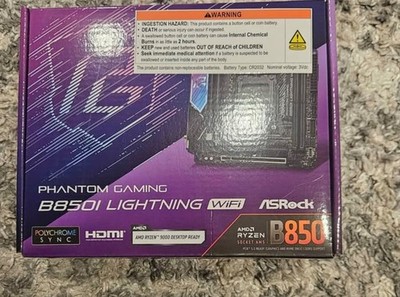 ASRock B850I Lightning WiFi AM5 AMD B850 SATA 6Gb/s Mini ITX Motherboard