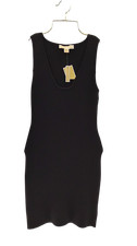 Michael Kors V-Neck Mini Tank Dress Black