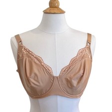 Wacoal Beige Lace Trim Underwire Bra, Size 38...
